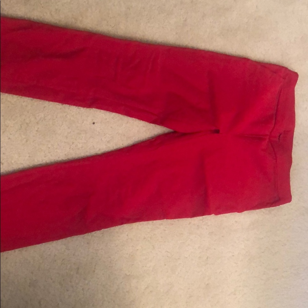 Red woman Pants